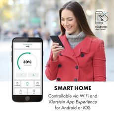 Klarstein Bansin Smart 2500, konvektor, 2500 W, ovládanie cez aplikáciu