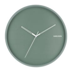 Mätovozelené nástenné hodiny Karlsson Hue, ø 40 cm