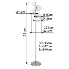 Globo 56140-6S - LED Luster na lanku RIHA 6xG9/3,5W/230V biela