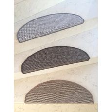 Vopi Nášľapy na schody Nature hnedý polkruh, samolepiaci - 28x65 polkruh (rozmer vrátane ohybu)