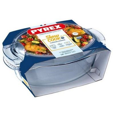 Pyrex Sklenená zapekacia misa s vekom, 5,8 l