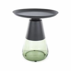 Signal Odkládací stolek Tiffany 50 cm čirý/zelený