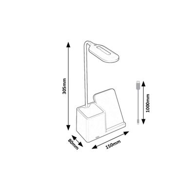 Rabalux 74233 - LED Stmievateľná stolná lampa CERIE LED/4W/5V biela