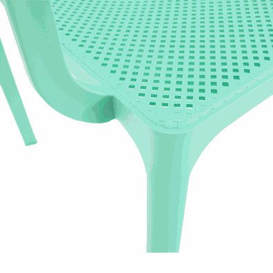 Stohovateľná stolička, mentolová/plast, FRENIA
