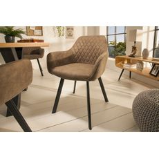 Estila Moderná dizajnová stolička Ventura bledohnedá 59cm