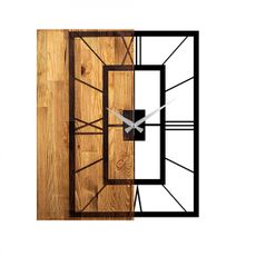 Hanah Home Nástenné hodiny Elegantná čierna