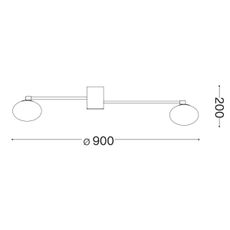 Ideal Lux - LED Prisadený luster HERMES 3xG9/3W/230V pr. 90 cm zlatá