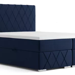 Posteľ Boxspring Royal bez úložného priestoru, 200x160, modrá (mono 242)