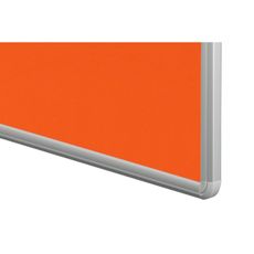 Textilná nástenka ekoTAB v hliníkovom ráme, 1200 x 900 mm, oranžová