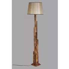 Dizajnová stojanová lampa Naime 165 cm hnedá