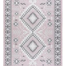 Dywany Łuszczów Kusový koberec Sion Sisal Aztec 3007 pink/ecru – na von aj na doma - 180x270 cm