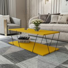Hanah Home Konferenčný stolík Labranda 120 cm žltý