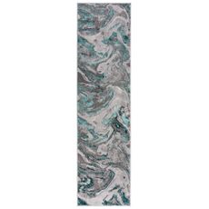 Flair Rugs koberce Behúň Eris Marbled Emerald - 80x300 cm