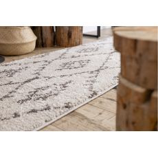 Dywany Łuszczów , Behúň Berber Fez cream, 70x300, biela, obývacia izba