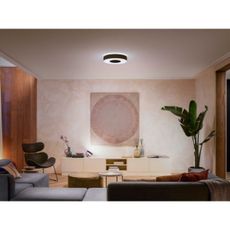 Philips-LED RGB Stmievateľné stropné svietidlo Hue LED/33,5W/230V pr. 381 mm čierna