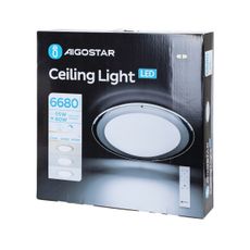 Aigostar - stmievateľné LED stropné svietidlo 60W/230V 2700-6500K priemer 52,7 cm chróm + diaľkové ovládanie