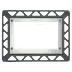 Inštalačný rámček Tece Loop  z plastu v chrómovom prevedení lesk 9240649