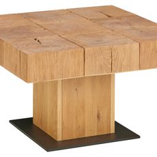 Linea Natura KONFERENČNÝ STOLÍK, farba duba, drevo, 75/75/43 cm