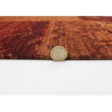 Flair Rugs , Kusový koberec Manhattan Patchwork Chenile Terracotta, 155x230, oranžová, chodba / predsieň