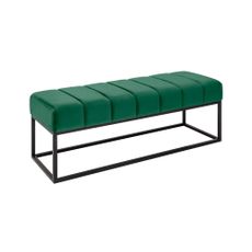 Beaute Petit lavička 110cm zamatová smaragdovo zelená