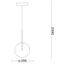 Ideal Lux - LED Luster na lanku EQUINOXE 1xG4/2W/230V pr. 20 cm mosadz/číra