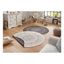 Čierno-krémový vonkajší koberec NORTHRUGS Porto, ⌀ 140 cm