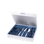 Príborový set 16 ks - Loop v striebornej magnetickej škatuľke - w0055