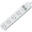 Retlux - Inteligentný predlžovací kábel s vypínačom 4Z + 2xUSB-A+1xUSB-C 1,5m Wi-Fi Tuya biela