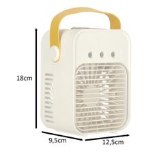 Ventilátor klimatizácie zvlhčovač strieborný