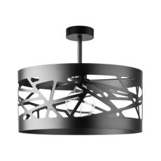 Luster na tyči MODUL FREZ 1xE27/60W/230V pr. 39 cm čierna