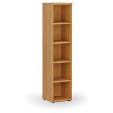 Kancelársky regál PRIMO WOOD, 400 x 420 x 1781 mm, buk