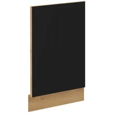 Predná plocha na vstavnú kuchynskoú umývačku Modena, 45 cm, dub artisan/čierna%