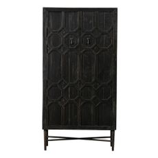 Čierna skrinka z recyklovaného dreva 75x143 cm Bequest – BePureHome