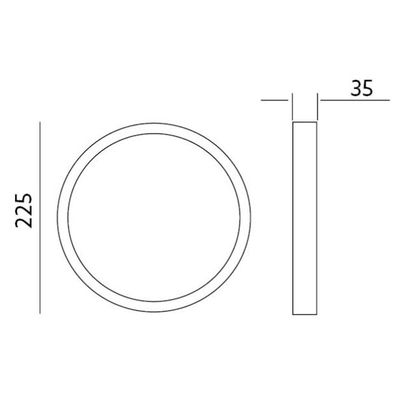 LED Stropné svietidlo SIGARO CIRCLE LED/24W/230V 4000K IP40