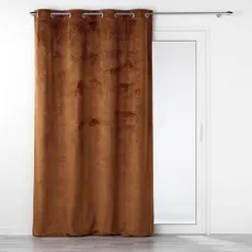 Hnedý zamatový záves 140x240 cm Analia – douceur d'intérieur