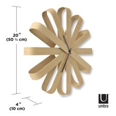 Nástenné hodiny ø 51 cm Ribbonwood – Umbra