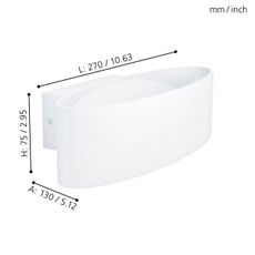 Eglo 98541 - LED Nástenné svietidlo MACCACARI LED/10W/230V