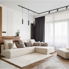 Luster na lanku do lištového systému PARIS 1xGU10/10W/230V čierna