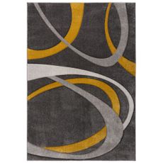 Flair Rugs koberce Kusový koberec Hand Carved Elude Orb Ochre - 200x290 cm