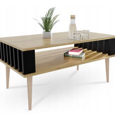 Konferenčný stolík Lamelix 90x50 - dub artisan/čierna