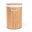 Okrúhly bambusový kôš na bielizeň Compactor Round