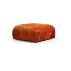 Oranžový zamatový taburet Bubble – Artie