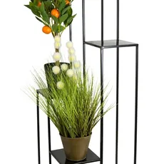 DekorStyle Stojan na kvety 110 cm čierny