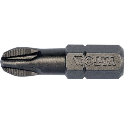 Bit krížový 1/4" PZ3 x 25 mm, AISI S2, HRC 58-61 10 ks - YT-04722