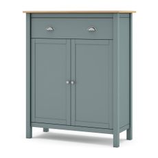 Komoda sivozelená z borovicového dreva 90x110x40 cm Misti – Marckeric