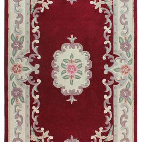 Flair Rugs koberce Ručne všívaný kusový koberec Lotus premium Red - 150x240 cm