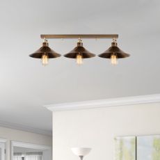 Stropné svietidlo v bronzovej farbe s kovovým tienidlom ø 24 cm Berceste – Opviq lights