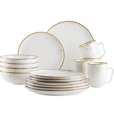 Mäser Miska Pintar White hnedé bodky 22 cm, 22 cm