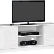 Ak furniture TV stolík Beron 140 cm biely lesk