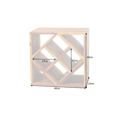 Vinotéka Cubus 40cm Sheehsam 8 fliaš 5ks